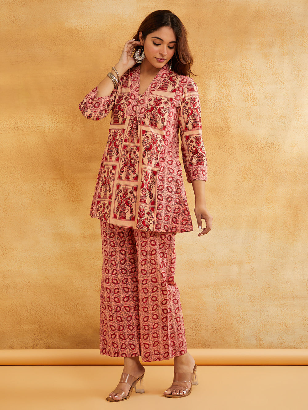 Stylish Pink Kurta Set