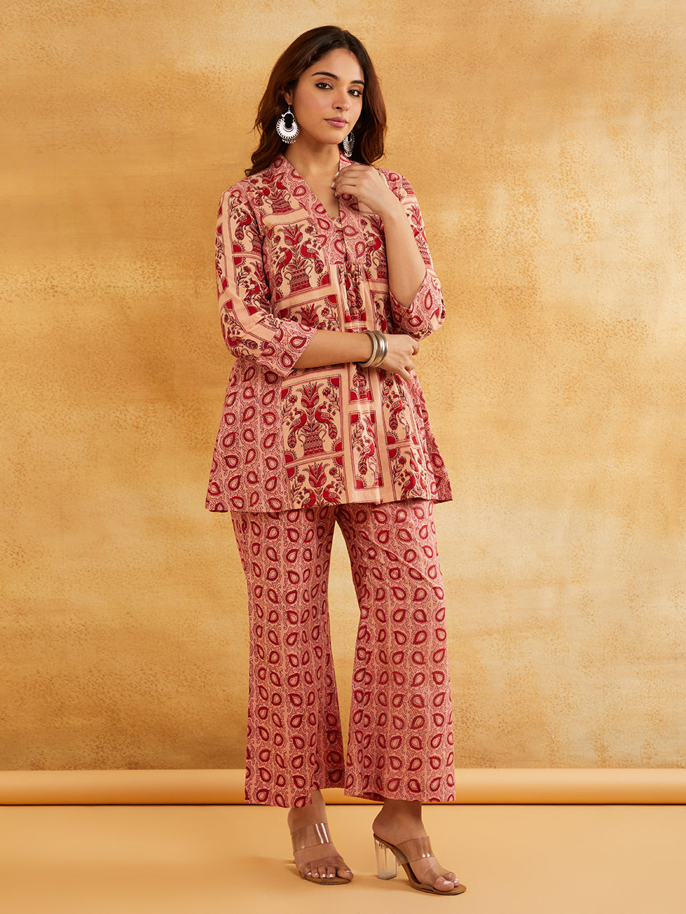 Stylish Pink Kurta Set