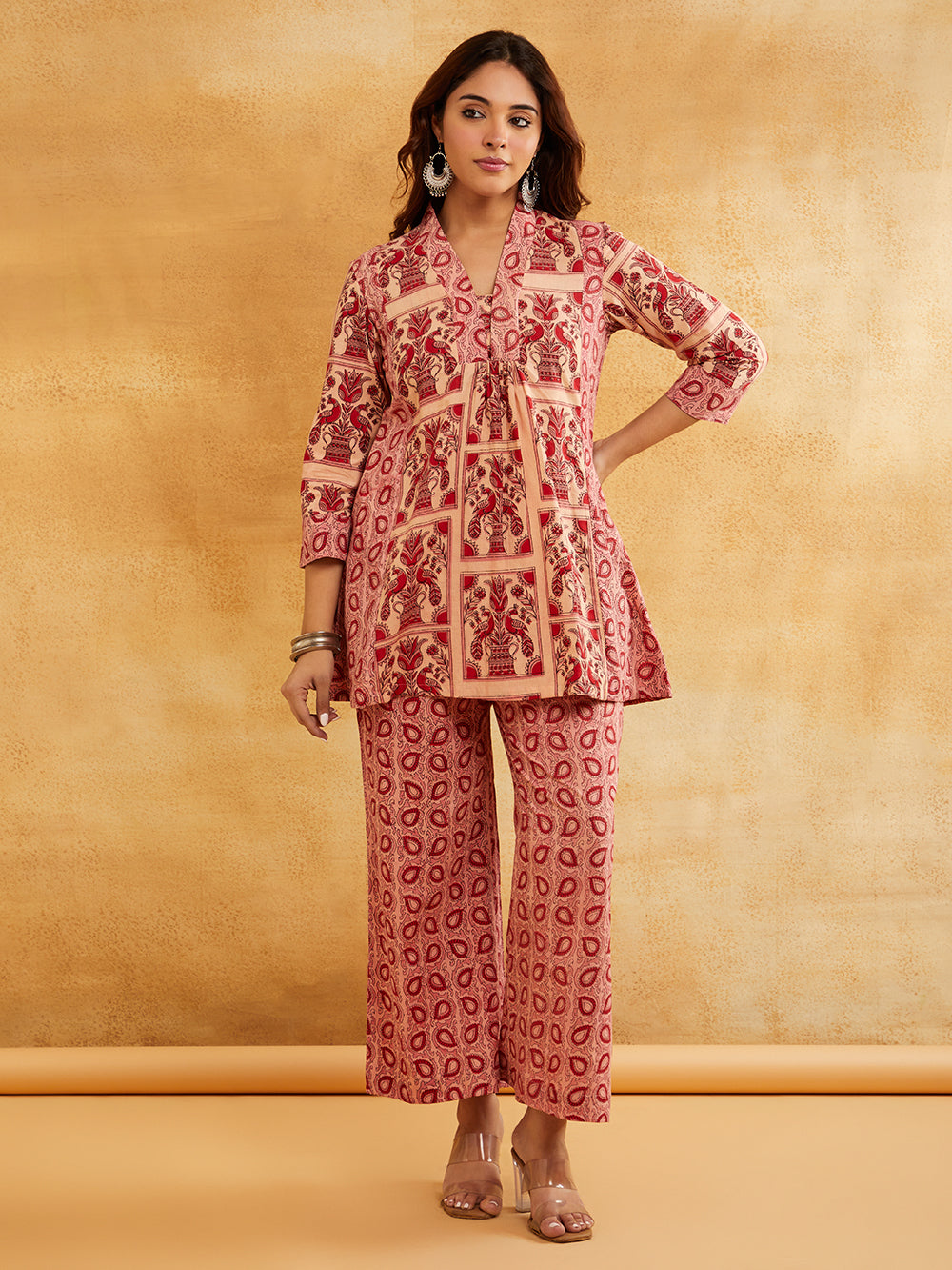 Stylish Pink Kurta Set