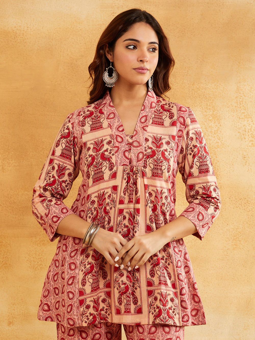 Stylish Pink Kurta Set