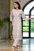 Multi Printed Schifili Kurta Pant Set Bada Boota