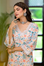 Multi Printed Schifili Kurta Pant Set Bada Boota