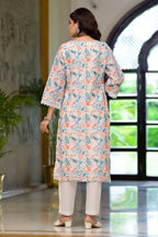 Multi Printed Schifili Kurta Pant Set Bada Boota