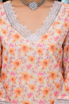 Multi Printed Schifili Kurta Pant Set Bada Boota