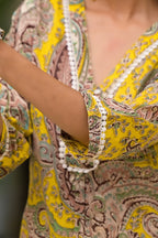 Multi Printed Schifili Kurta Pant Set Bada Boota