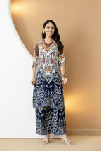 Paisley and ethnic motif printed Kurta with palazzo (Multicolor) Hiralal Fashion