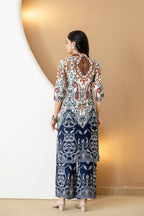 Paisley and ethnic motif printed Kurta with palazzo (Multicolor) Hiralal Fashion